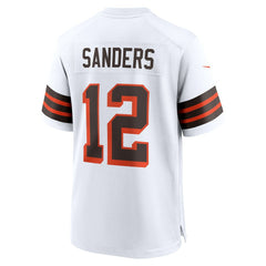 Nike Shedeur Sanders Cleveland Browns 2025 NFL Draft 2nd Alternate Game Jersey White