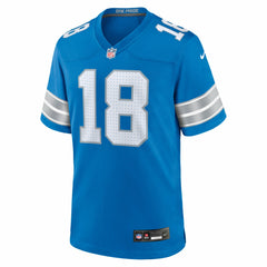Nike Isaac TeSlaa Detroit Lions Game Player Jersey Blue