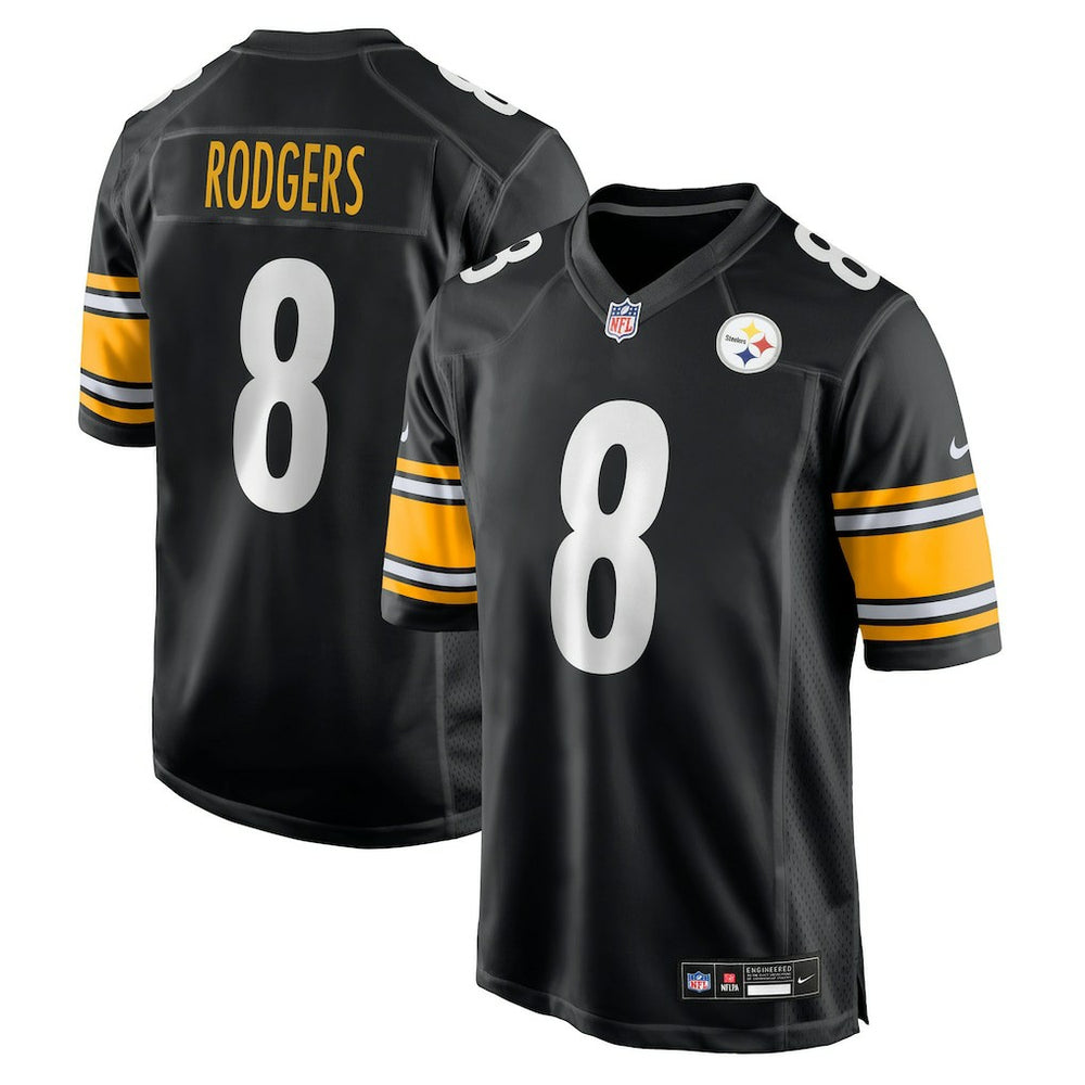 Nike Aaron Rodgers Pittsburgh Steelers Game Jersey Black