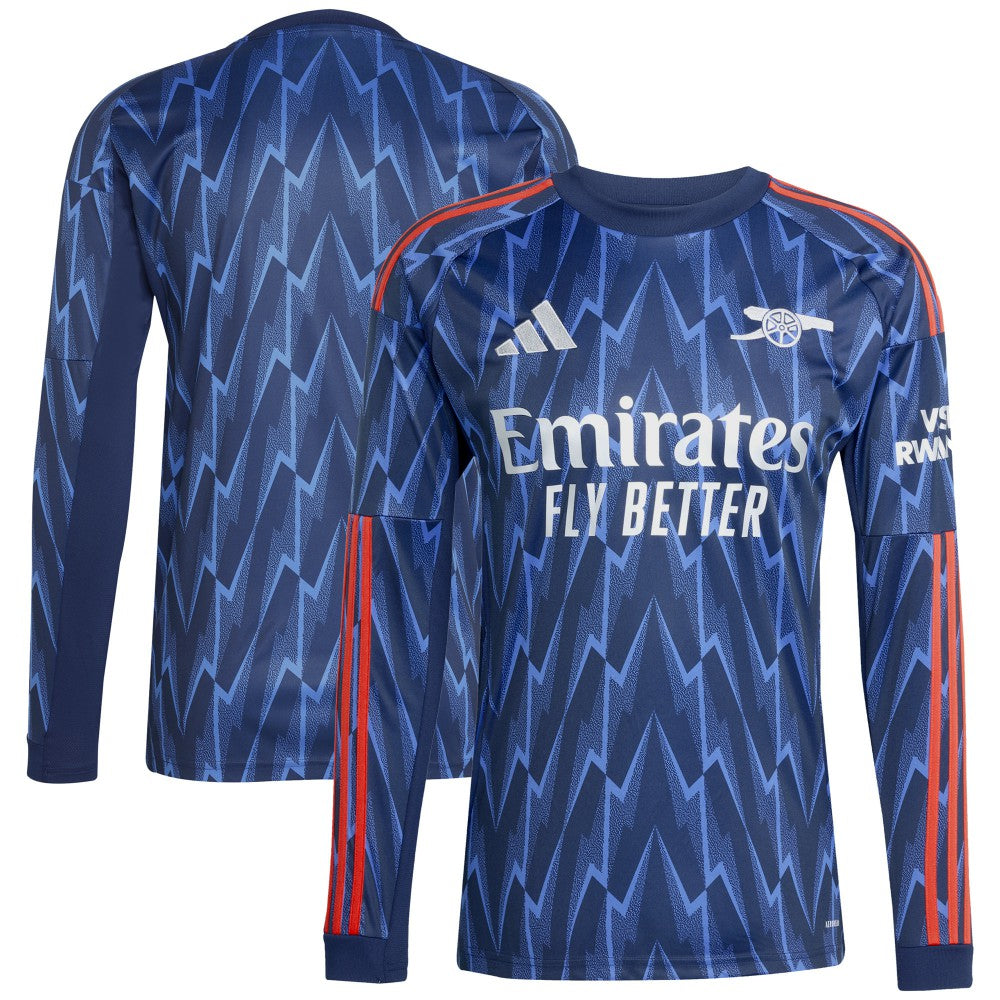 Arsenal 2025/26 Away Replica Long Sleeve Jersey Blue - Adidas sale