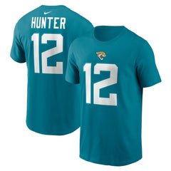 Nike Travis Hunter Jacksonville Jaguars Name & Number T-Shirt Teal