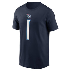Nike Cameron Ward Tennessee Titans Name & Number T-Shirt Navy