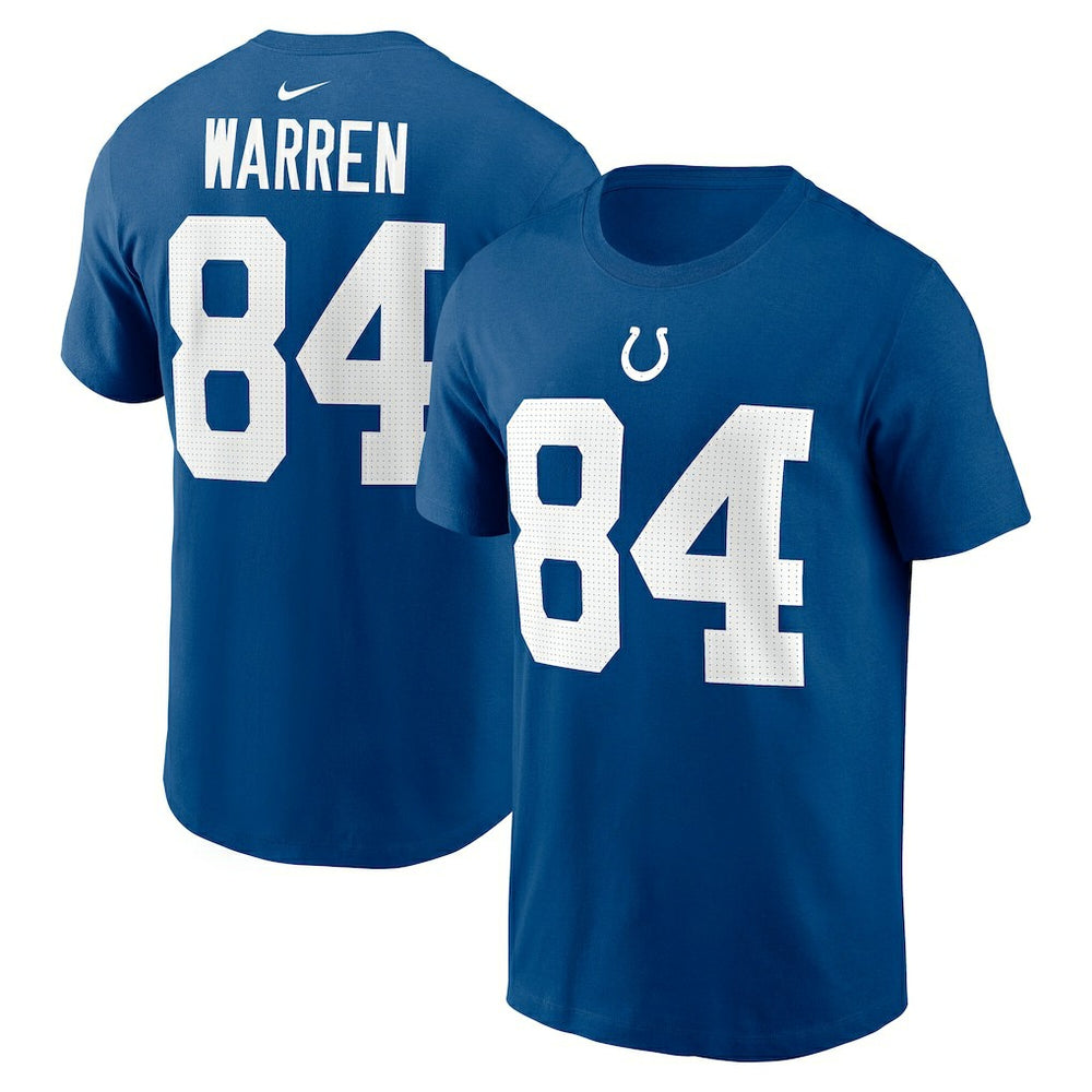 Nike Tyler Warren Indianapolis Colts Name & Number T-Shirt Royal