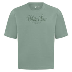 Chicago White Sox Levelwear Ethereal Oversized Luxe Signature Knit T-Shirt - Green - MLB Sale