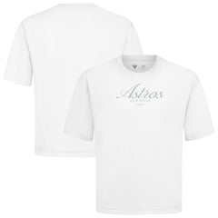 Houston Astros Levelwear Ethereal Oversized Luxe Signature Knit T-Shirt - White - MLB Sale