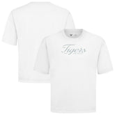 Detroit Tigers Levelwear Ethereal Oversized Luxe Signature Knit T-Shirt - White - MLB on Sale