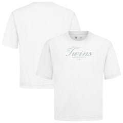 Minnesota Twins Levelwear Ethereal Oversized Luxe Signature Knit T-Shirt - White - MLB Online