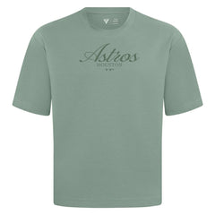 Houston Astros Levelwear Ethereal Oversized Luxe Signature Knit T-Shirt - Green - MLB Online