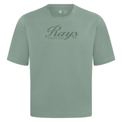 Tampa Bay Rays Levelwear Ethereal Oversized Luxe Signature Knit T-Shirt - Green - MLB Lifestyle