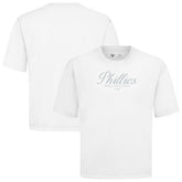 Philadelphia Phillies Levelwear Ethereal Oversized Luxe Signature Knit T-Shirt - White - MLB Online