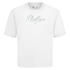 Philadelphia Phillies Levelwear Ethereal Oversized Luxe Signature Knit T-Shirt - White - MLB Online