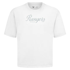 Texas Rangers Levelwear Ethereal Oversized Luxe Signature Knit T-Shirt - White - MLB Online