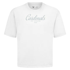 St. Louis Cardinals Levelwear Ethereal Oversized Luxe Signature Knit T-Shirt - White - MLB Online