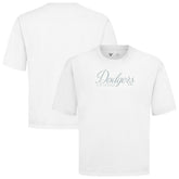 Los Angeles Dodgers Levelwear Ethereal Oversized Luxe Signature Knit T-Shirt - White - MLB Online