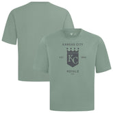 Kansas City Royals Levelwear Crossway Oversized Luxe Signature Knit T-Shirt - Green - MLB Sale