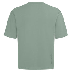 Cincinnati Reds Levelwear Crossway Oversized Luxe Signature Knit T-Shirt - Green - MLB Lifestyle