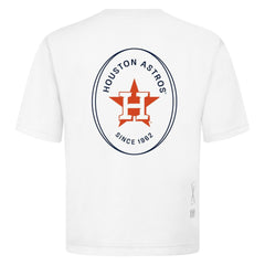 Houston Astros Levelwear Signet Oversized Luxe Signature Knit T-Shirt - White - MLB Online