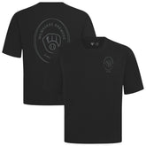 Milwaukee Brewers Levelwear Signet Oversized Luxe Signature Knit T-Shirt - Black - MLB Online