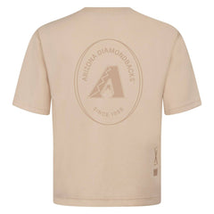 Arizona Diamondbacks Levelwear Signet Oversized Luxe Signature Knit T-Shirt - Khaki - MLB Sale