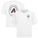 Arizona Diamondbacks Levelwear Signet Oversized Luxe Signature Knit T-Shirt - White - MLB Discount