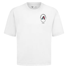 Arizona Diamondbacks Levelwear Signet Oversized Luxe Signature Knit T-Shirt - White - MLB Discount