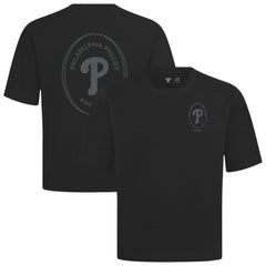 Philadelphia Phillies Levelwear Signet Oversized Luxe Signature Knit T-Shirt - Black - MLB Online