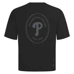 Philadelphia Phillies Levelwear Signet Oversized Luxe Signature Knit T-Shirt - Black - MLB Online