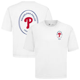 Philadelphia Phillies Levelwear Signet Oversized Luxe Signature Knit T-Shirt - White - MLB Sale