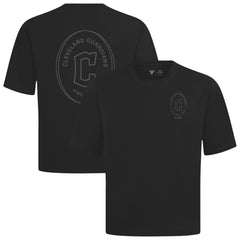 Cleveland Guardians Levelwear Signet Oversized Luxe Signature Knit T-Shirt - Black - MLB Discount
