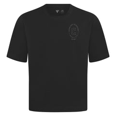 Cleveland Guardians Levelwear Signet Oversized Luxe Signature Knit T-Shirt - Black - MLB Discount
