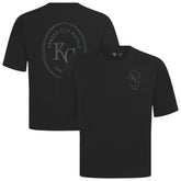 Kansas City Royals Levelwear Signet Oversized Luxe Signature Knit T-Shirt - Black - MLB on Sale