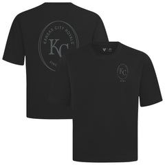 Kansas City Royals Levelwear Signet Oversized Luxe Signature Knit T-Shirt - Black - MLB on Sale