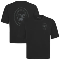 Baltimore Orioles Levelwear Signet Oversized Luxe Signature Knit T-Shirt - Black - MLB Discount