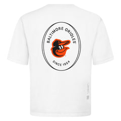 Baltimore Orioles Levelwear Signet Oversized Luxe Signature Knit T-Shirt - White - MLB Discount