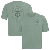 Minnesota Twins Levelwear Register Oversized Luxe Signature Knit T-Shirt - Green - MLB Online