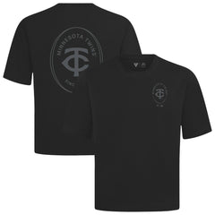 Minnesota Twins Levelwear Register Oversized Luxe Signature Knit T-Shirt - Black - MLB on Sale