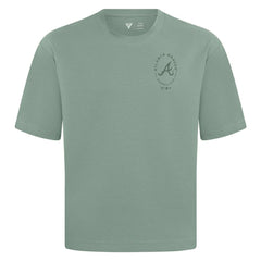 Atlanta Braves Levelwear Register Oversized Luxe Signature Knit T-Shirt - Green - MLB on Sale