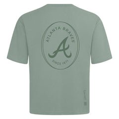 Atlanta Braves Levelwear Register Oversized Luxe Signature Knit T-Shirt - Green - MLB on Sale