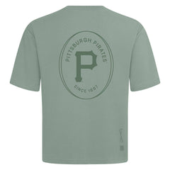 Pittsburgh Pirates Levelwear Register Oversized Luxe Signature Knit T-Shirt - Green - MLB Sale