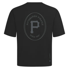 Pittsburgh Pirates Levelwear Register Oversized Luxe Signature Knit T-Shirt - Black - MLB Lifestyle