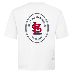 St. Louis Cardinals Levelwear Register Oversized Luxe Signature Knit T-Shirt - White - MLB on Sale