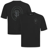 San Francisco Giants Levelwear Register Oversized Luxe Signature Knit T-Shirt - Black - MLB Online