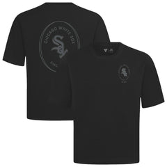 Chicago White Sox Levelwear Register Oversized Luxe Signature Knit T-Shirt - Black - MLB Lifestyle