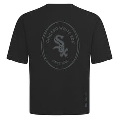Chicago White Sox Levelwear Register Oversized Luxe Signature Knit T-Shirt - Black - MLB Lifestyle