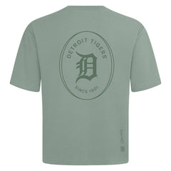 Detroit Tigers Levelwear Register Oversized Luxe Signature Knit T-Shirt - Green - MLB Discount