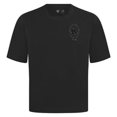 Boston Red Sox Levelwear Register Oversized Luxe Signature Knit T-Shirt - Black - MLB Lifestyle