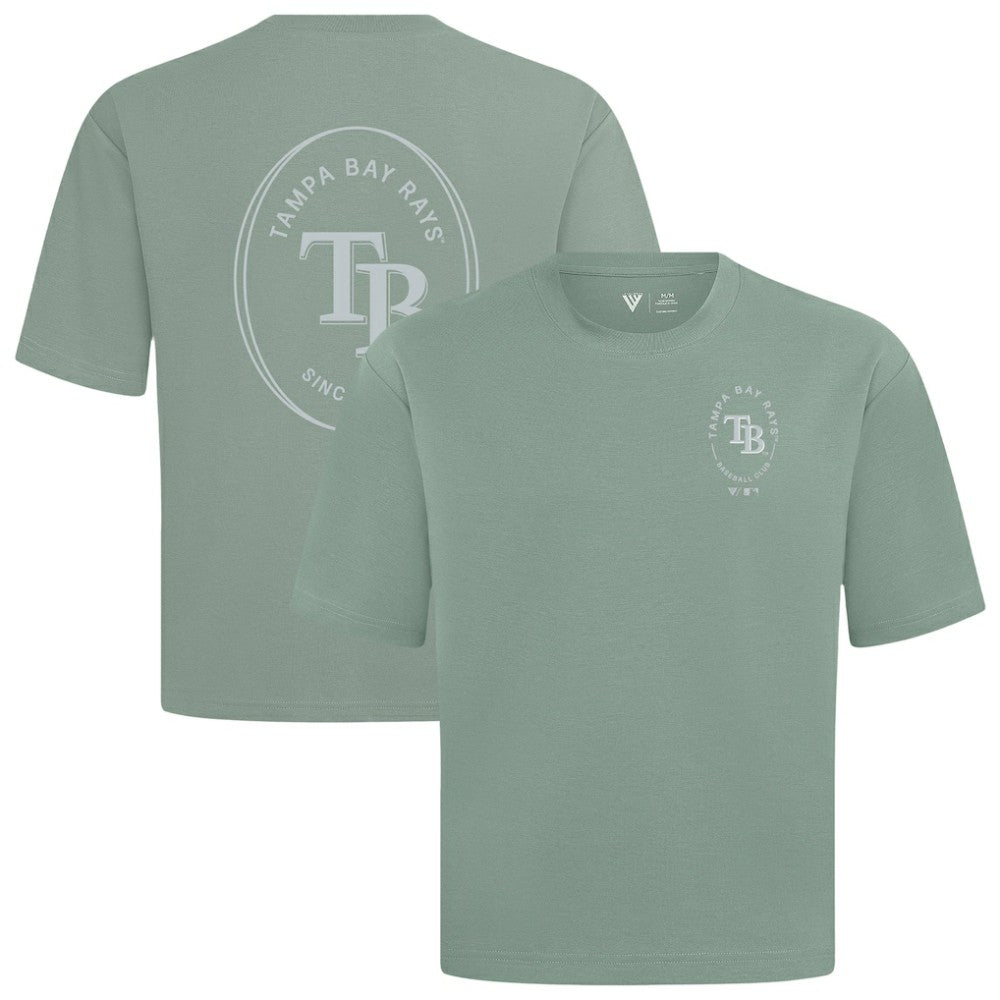 Tampa Bay Rays Levelwear Register Oversized Luxe Signature Knit T-Shirt - Green - MLB on Sale