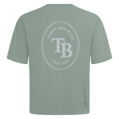 Tampa Bay Rays Levelwear Register Oversized Luxe Signature Knit T-Shirt - Green - MLB on Sale