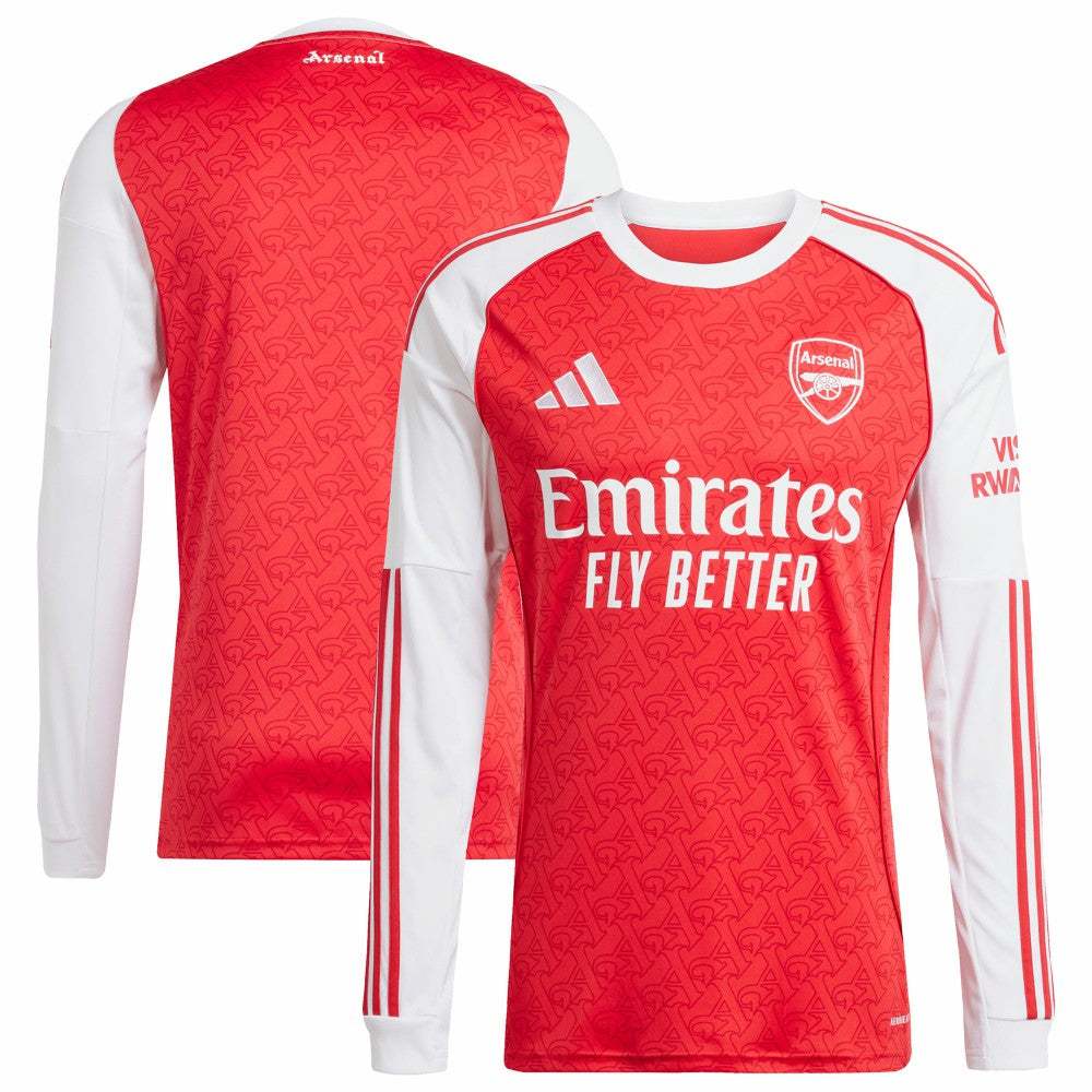Arsenal 2025/26 Home Replica Long Sleeve Jersey Red - Adidas for sale