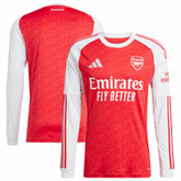Arsenal 2025/26 Home Replica Long Sleeve Jersey Red - Adidas for sale